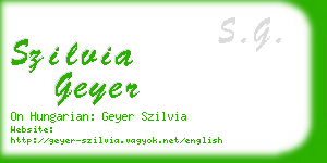szilvia geyer business card
